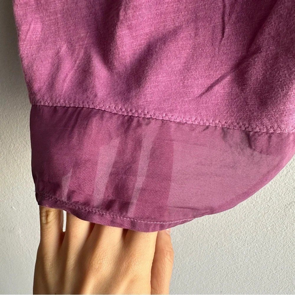 Vintage American Eagle Babydoll Silk Lace Trim Sweetheart Neckline Camis Purple - Picture 8 of 11